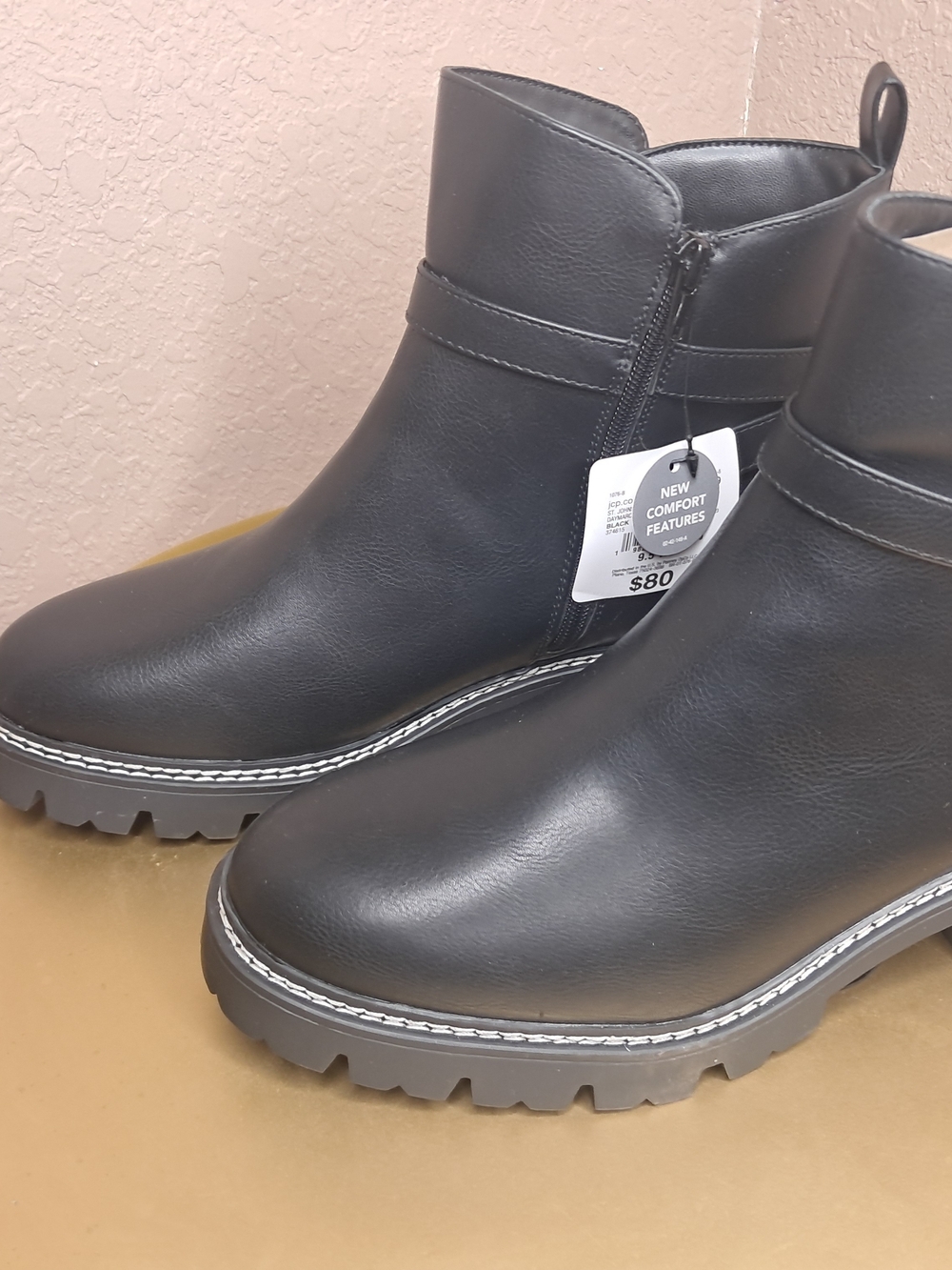 St. John's Bay Black Ankle Booties